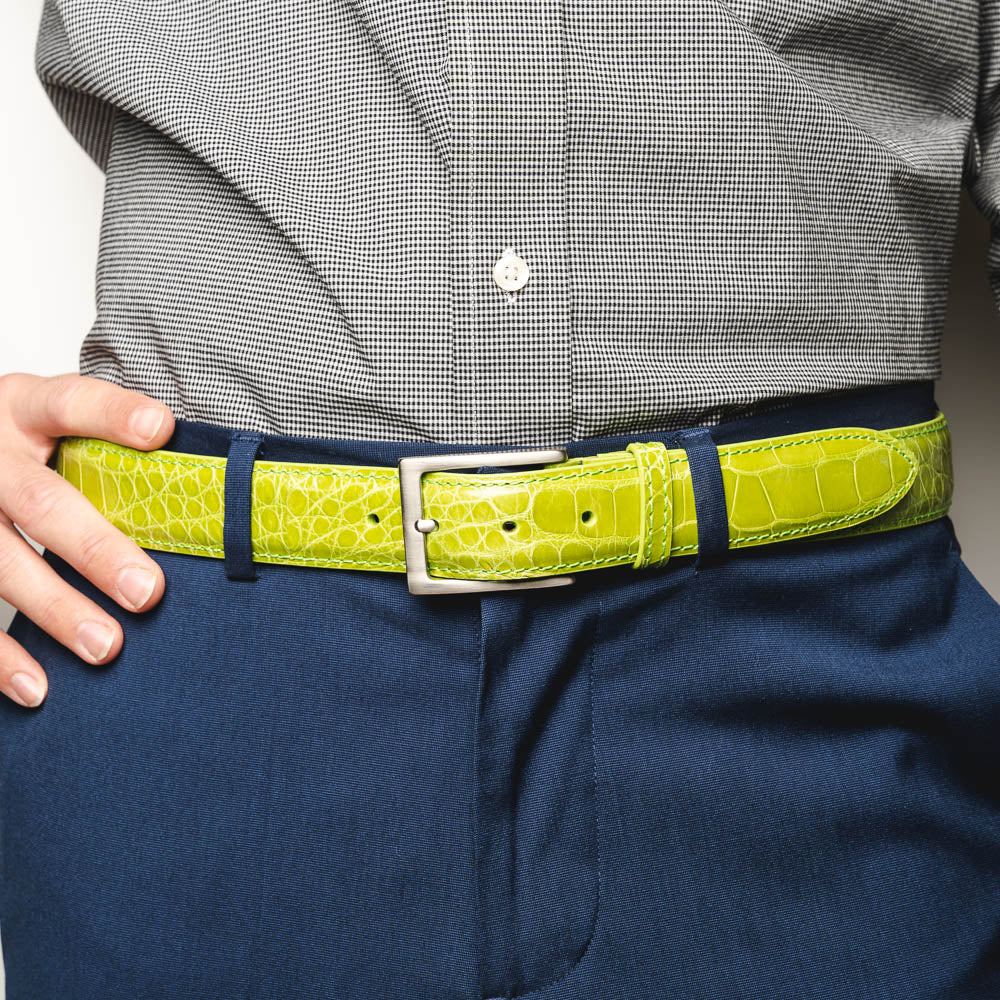 Zelli Alligator Belt Apple (70-100-APL)