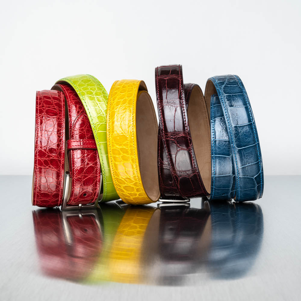 Zelli Alligator Belt Red (70-100-RED)