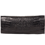 Zelli Florence Genuine Crocodile Clutch Black
