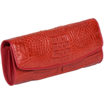 Zelli Florence Genuine Crocodile Clutch Red