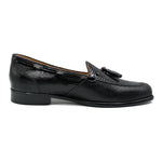Zelli Franco Lizard Tassel Loafers Black (14-580-BLK)
