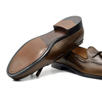 Zelli Franco Calfskin Tassel Loafers Caramel (15-584-CRM)