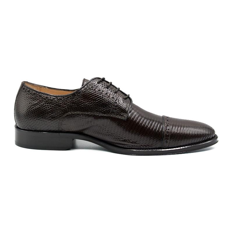 Zelli Giovanni Lizard Cap Toe Brogues Brown (24-526-BRN)