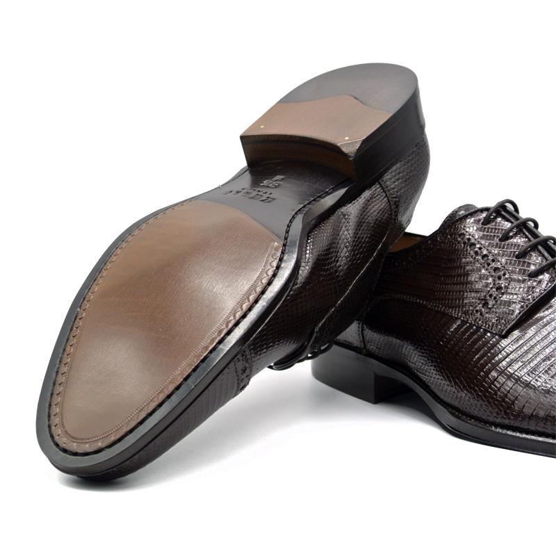 Zelli Giovanni Lizard Cap Toe Brogues Brown (24-526-BRN)