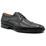 Zelli Giovanni Lizard Cap Toe Brogues Black