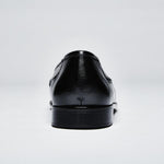Zelli Kalahari Ostrich Leg / Nappa Tassel Loafers Black