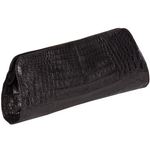 Zelli Kate Genuine Alligator Clutch Black