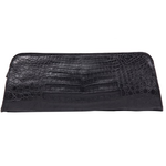 Zelli Kate Genuine Alligator Clutch Black