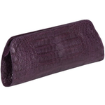 Zelli Kate Genuine Alligator Clutch Purple