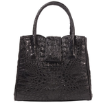 Zelli Lauretta Genuine Crocodile Handbag Black