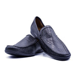 Zelli Lizard Loafers Black