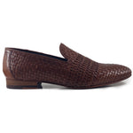 Zelli Luce Woven Loafers Cognac