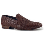 Zelli Luce Woven Loafers Cognac