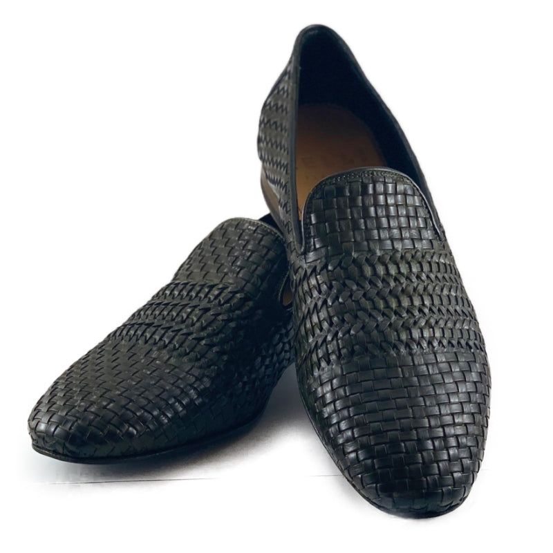 Zelli Luce Woven Loafers Olive (19-229-OLV)