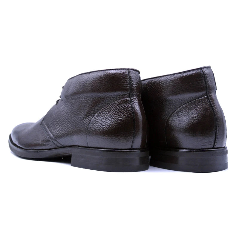 Zelli Marco Deerskin Chukka Boots Dark Brown (48-590-DBR)