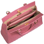 Zelli Mila Genuine Ostrich Handbag Carnation Pink