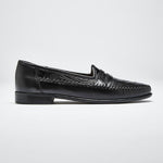 Zelli Milano Ostrich Leg / Nappa Slip-On Black