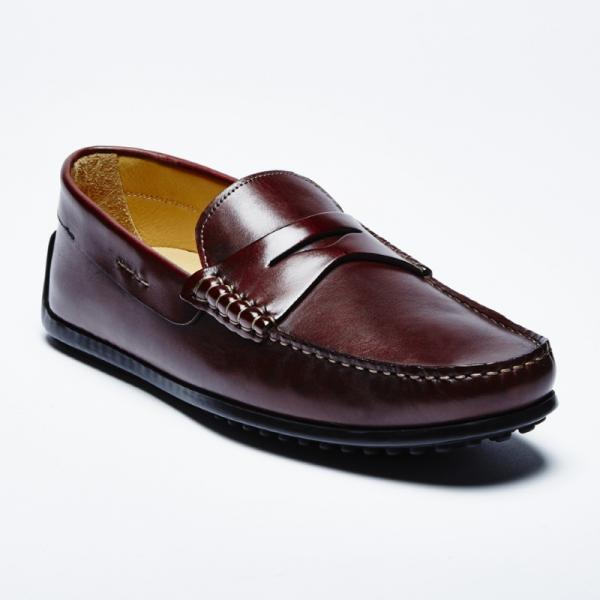 Zelli Monza Calfskin Driving Loafers Brown
