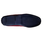 Zelli Monza Suede & Crocodile Driving Shoes Bordeaux (31-160-BDX)