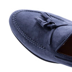 Zelli Naples Suede Tassel Loafers Blue Water (16-580-BLU)