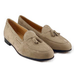 Zelli Naples Suede Tassel Loafers Bone (16-580-BON)