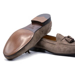 Zelli Naples Suede Tassel Loafers Mocha (16-580-MOC)