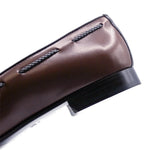 Zelli Naples Calf & Crocodile Tassel Loafers Cognac