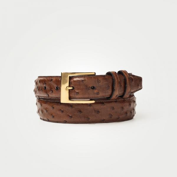 Zelli Quill Ostrich Belt