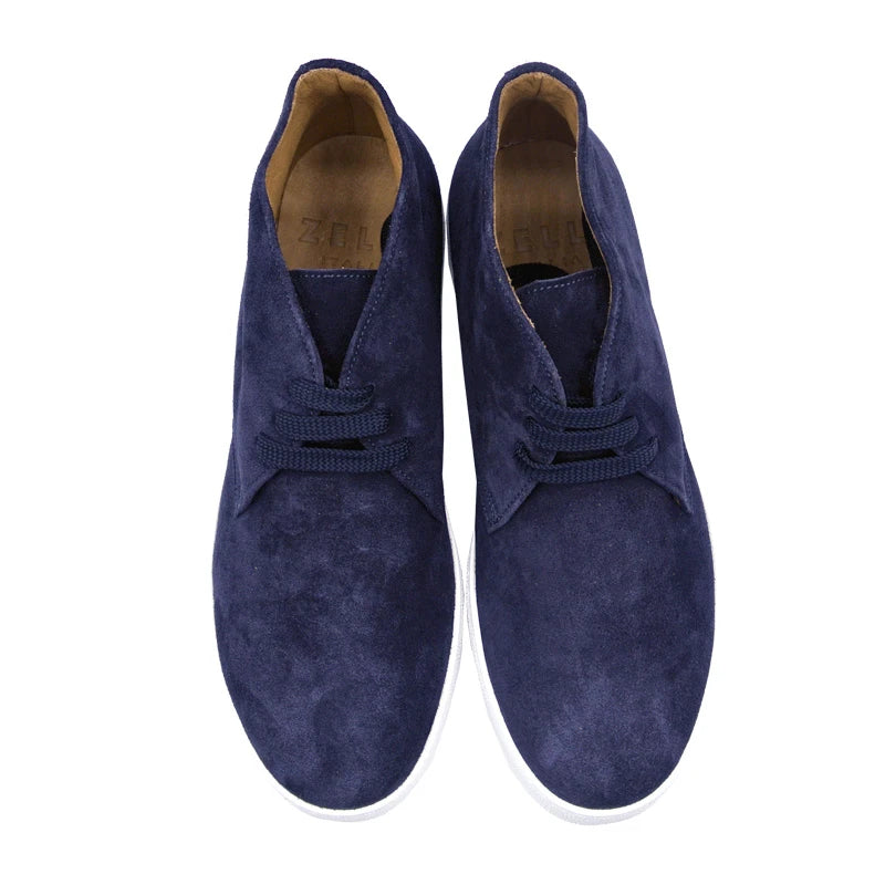 Zelli Otto Suede Chukka Boots Navy (46-597-NVY)