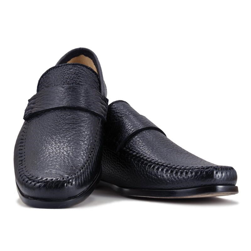 Zelli Parma Peccary Loafers Black (19-025-BLK)