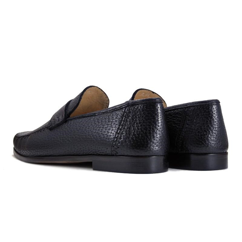 Zelli Parma Peccary Loafers Black (19-025-BLK)