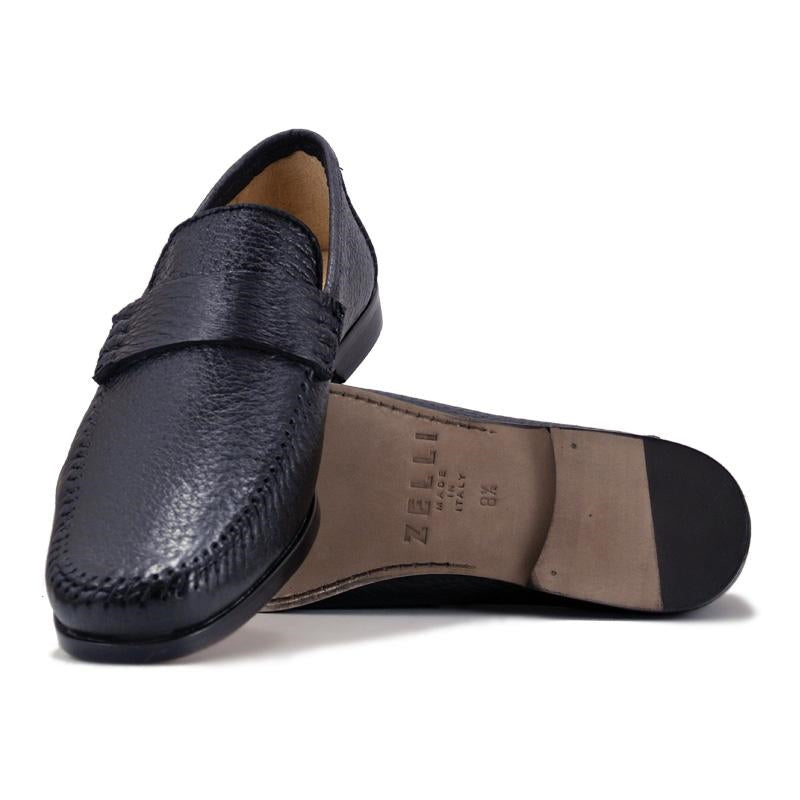 Zelli Parma Peccary Loafers Black (19-025-BLK)