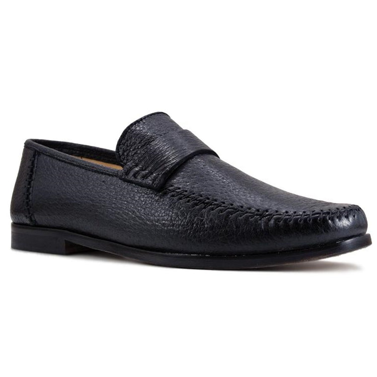 Zelli Parma Peccary Loafers Black