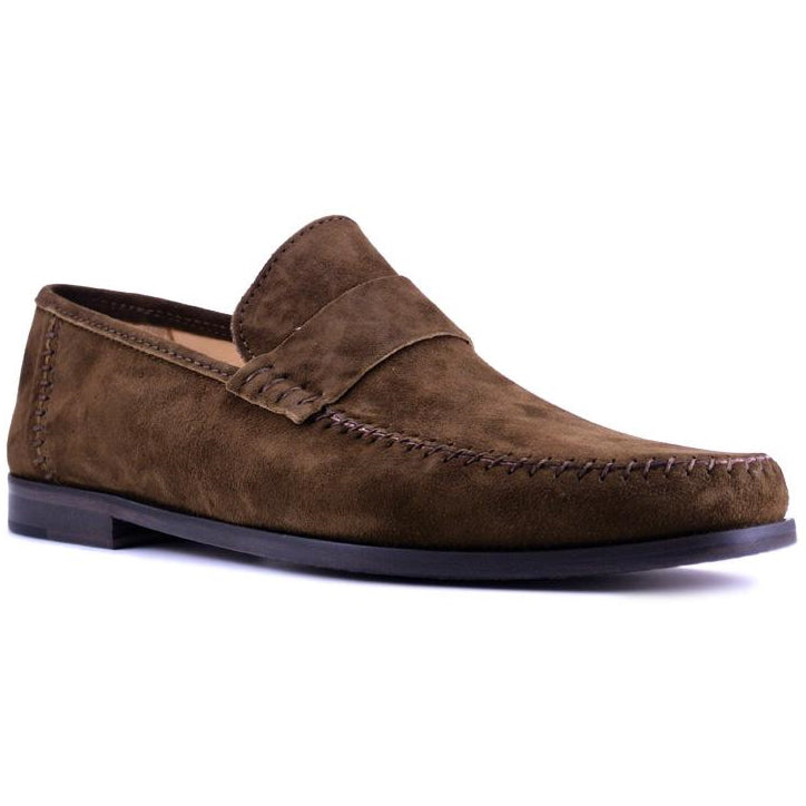 Zelli Parma Suede Loafers Tobacco
