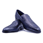 Zelli Python Loafers Black
