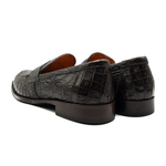 Zelli Remus Caiman Crocodile Loafers Nicotine