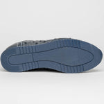 Zelli Rio Ostrich Sneakers Faded Black (63-112-BLK)