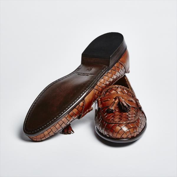Zelli Woven Loafers Brown