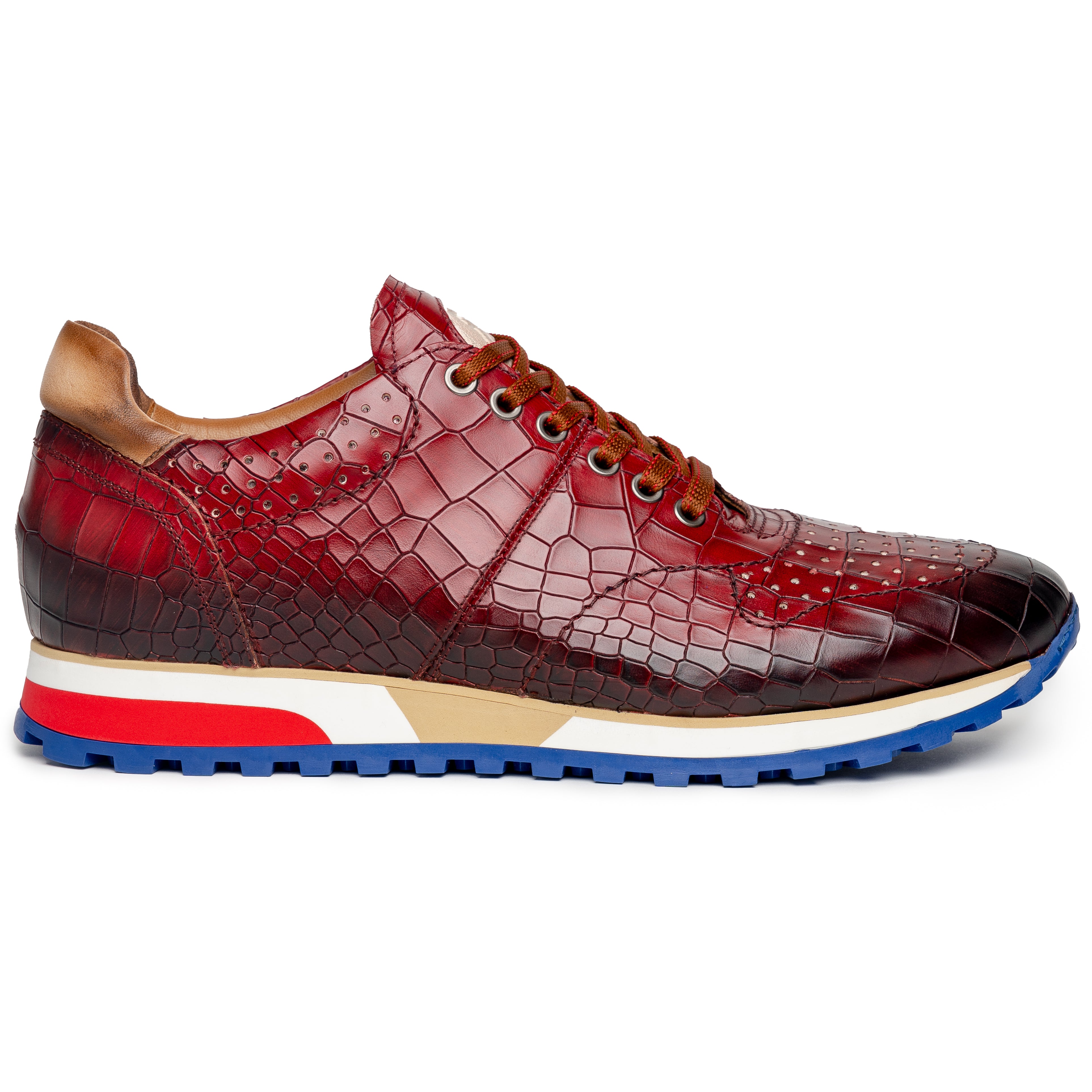 Zelli Rocco Sneakers Red | MensDesignerShoe.com