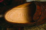 Zelli Roma Caiman Crocodile Penny Loafers Cognac (11-201-CGN)