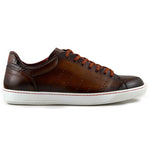 Zelli Russo Calfskin & Crocodile Sneakers Brown (65-201-BRN)
