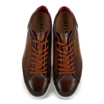 Zelli Russo Calfskin & Crocodile Sneakers Brown (65-201-BRN)