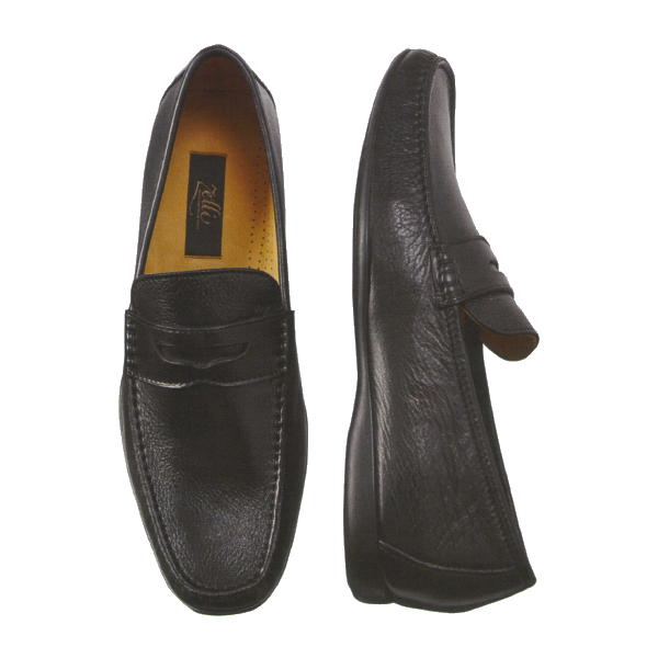 Zelli Caprice Deerskin Loafers Black