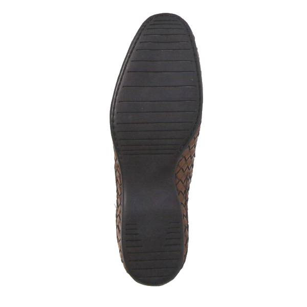 Zelli Domenico Woven Penny Loafers Black