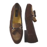 Zelli Salvatore Suede Tassel Loafers Brown