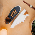 Zelli Diaz Rubberized Calfskin Sneaker White (65-229-WHT)