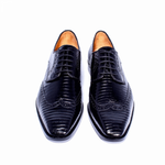 Zelli Stefano Lizard Wingtip Brogues Black