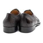 Zelli Stefano Lizard Wingtip Brogues Brown