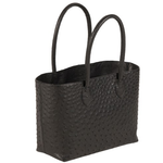 Zelli Talia Genuine Ostrich Small Tote Black