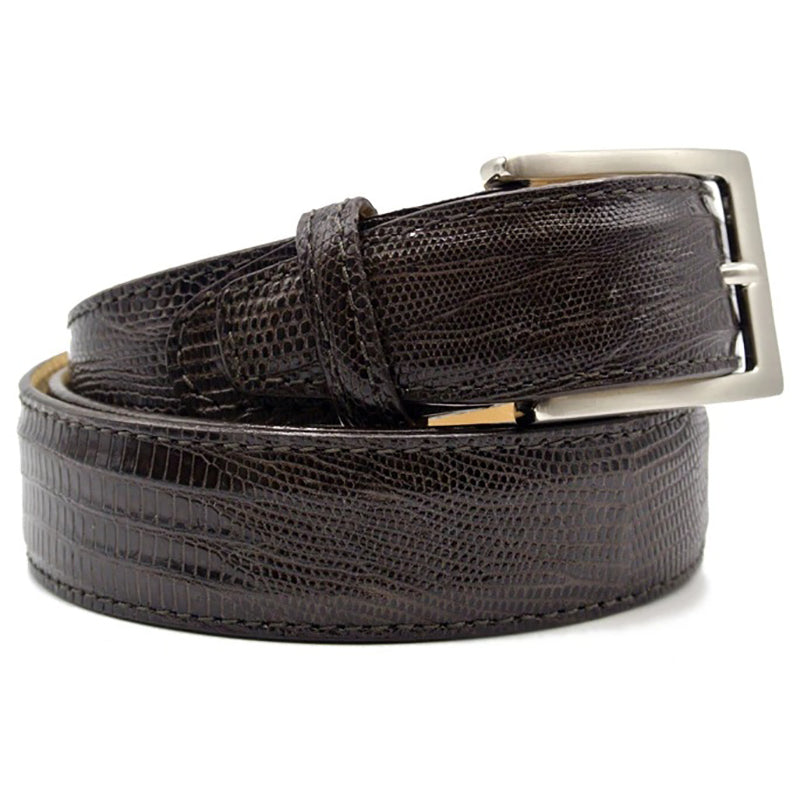 Zelli Teju Lizard Belt Brown